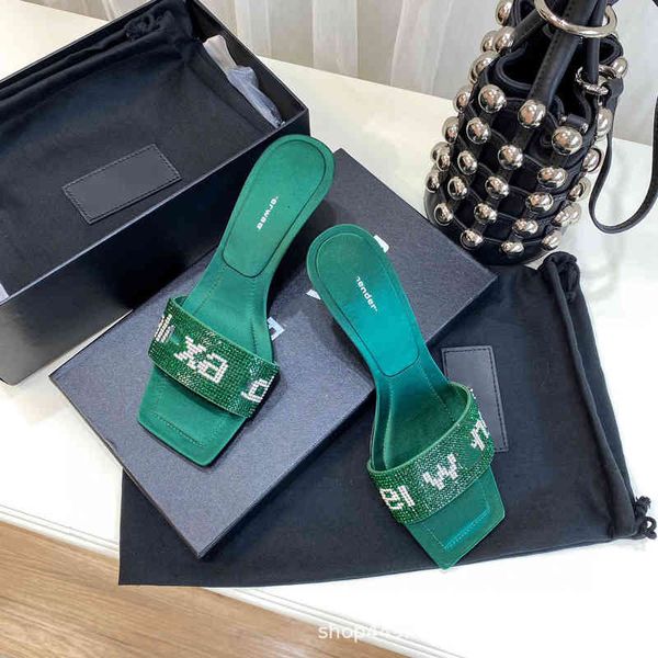 

sandals aw letter kitten heel spring and summer king square head thin heels with skirt women's shoes 6vip, Black