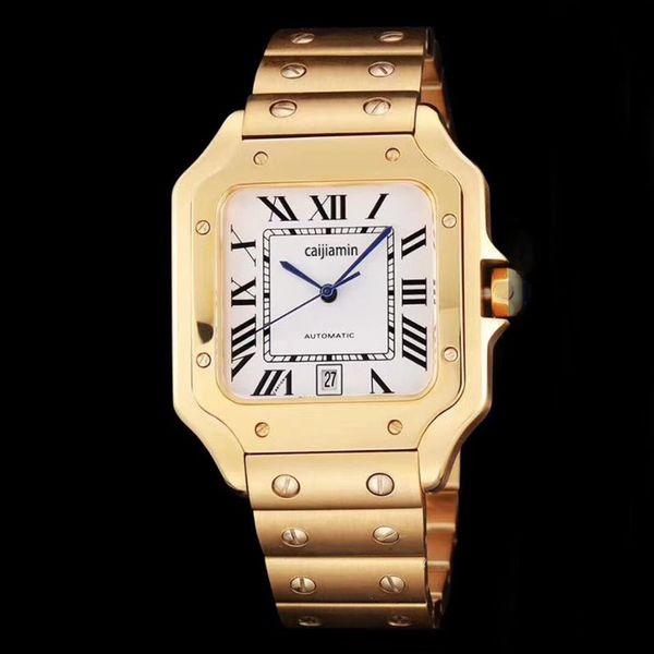 

2022 drop mens watches full stainless steel strap automatic rose gold watch luminous sports wristwatches montr2670, Slivery;brown