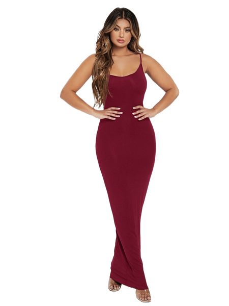 

sxy solid bodycon cami dress 71gm#, Black;gray