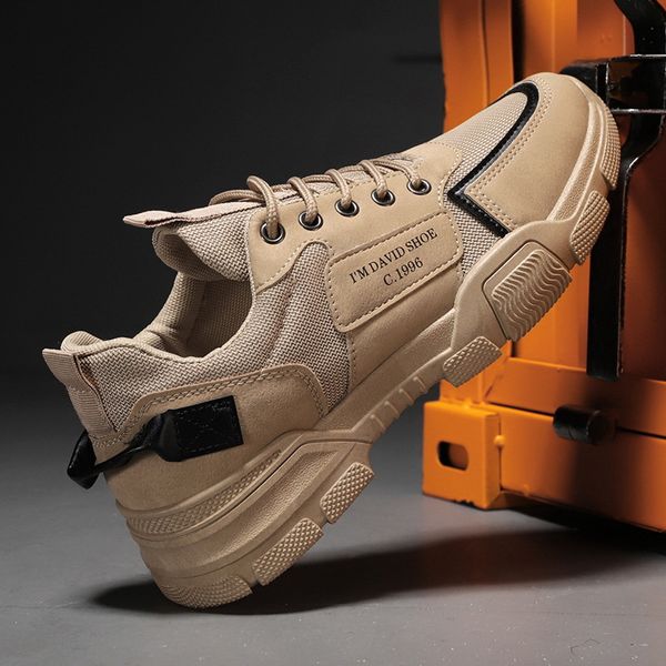 

spring and autumn warm non-slip and deodorant men's shoes work wear-resistant all-match trend leisure sneakers