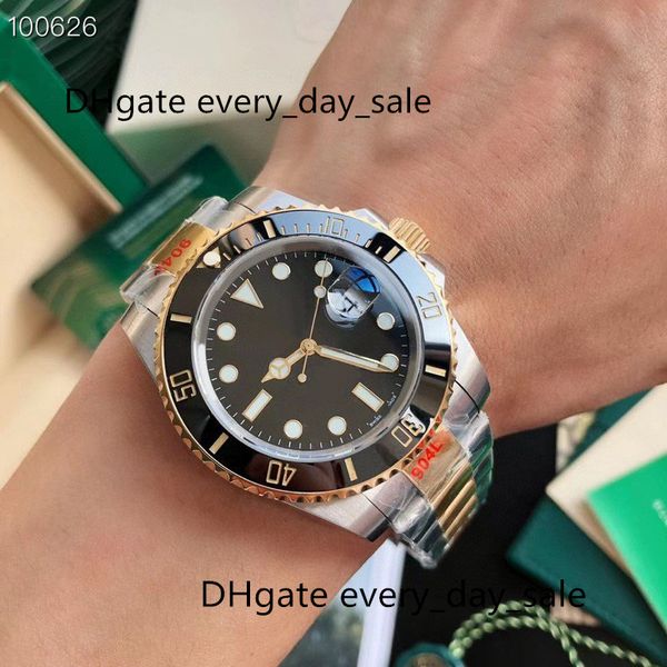 

luxury watch 40mm automatic mechanical men's watches kf factory manufactures 8215 movement sapphire ceramic watch ring with card code t, Slivery;brown