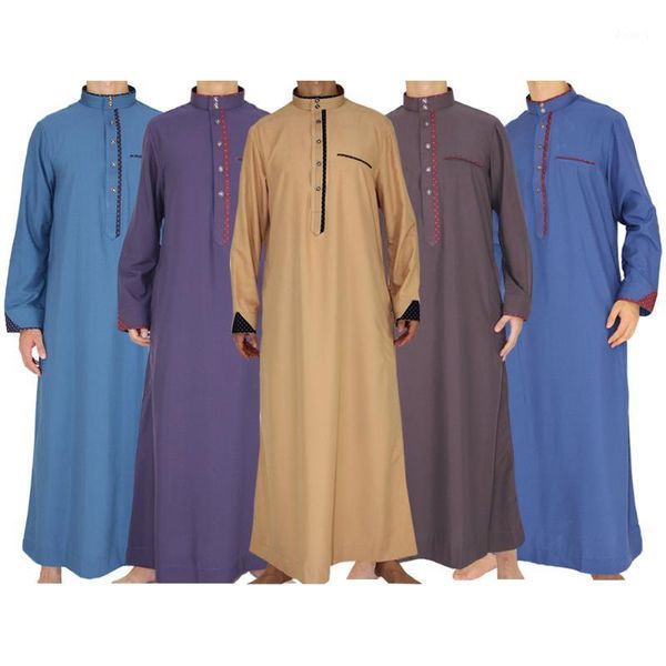 Venda de roupas étnicas Robe muçulmano masculina vestido árabe da moda Islâmica Jubba THOBE