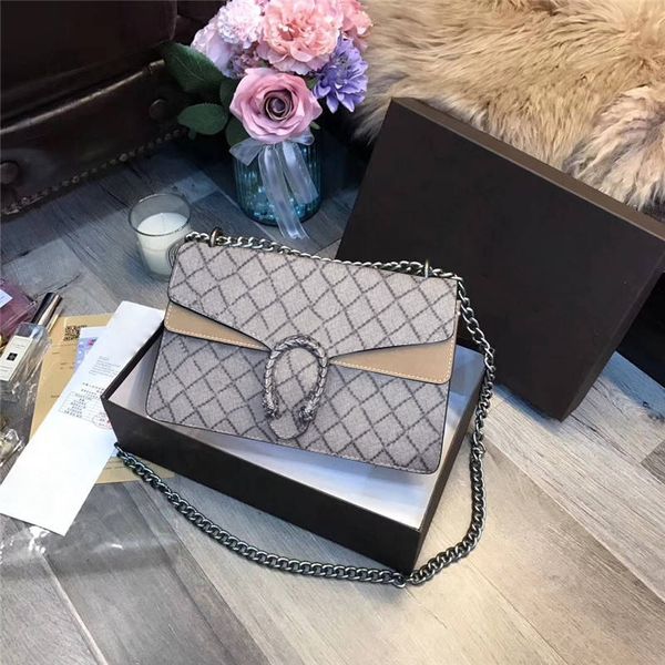 

classic designer women evening bags fashion diagonal shoulder bag retro chains leather handbags lady letters printed totes crossbody clutch