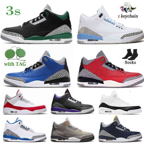 

green jumpmans 3 pine men basketball shoes 3s black cement racer blue fire red court purple cool grey unc laser orange katrina mens sneakers