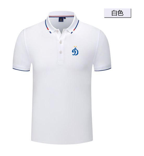 FC Dynamo Moscou camisa POLO masculina e feminina brocado de seda manga curta esportes lapela camiseta logotipo pode ser personalizado