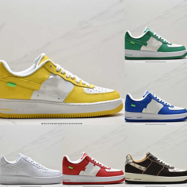 

designer low af1s mens trainers men women casual shoes classic triple white black mens outdoor sports airforces 1 sneakers walking jogging p