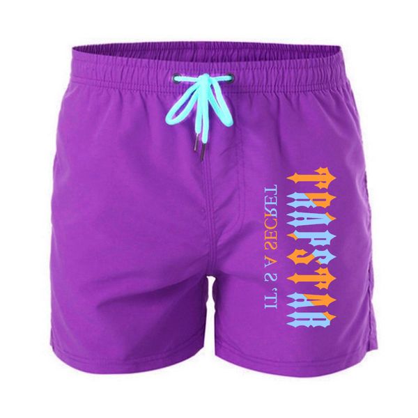 

2021 new fitness brand printing quick-drying beach shorts men's swimwear men's swimming trunks summer bathing beachwear surfing, White;black