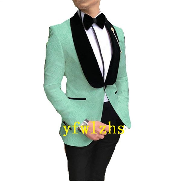 

handsome embossing groomsmen shawl lapel groom tuxedos man's suits wedding/prom/dinner man blazer jacket pants tie k726, Black;gray