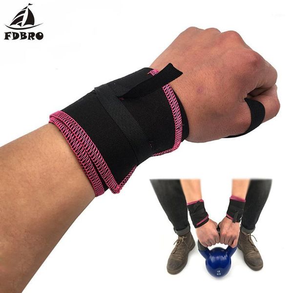 Supporto per polso FDBRO 2022 Cotone ad alta densità Wirist Wraps Vigor Power Gear Sollevamento pesi per allenamento della forza Protezione