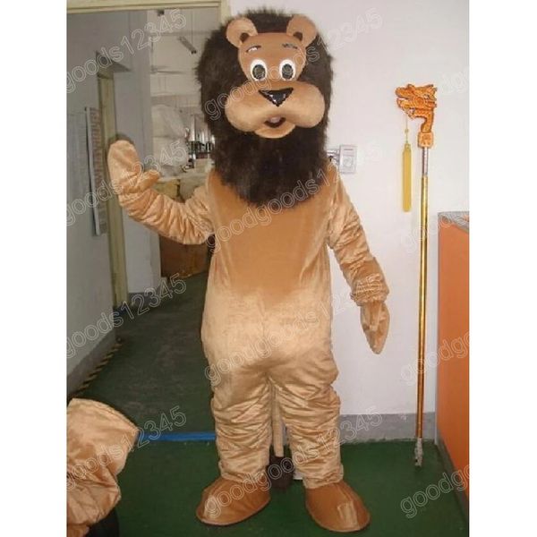 

performance lion mascot costumes halloween fancy party dress cartoon character carnival xmas advertising birthday party costume outfit, Red;yellow