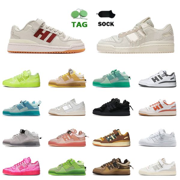 

2022 adds forum low running shoes og bright blue bad bunny buckle brown dipped solar pink white green men women designer lows sneakers outdo