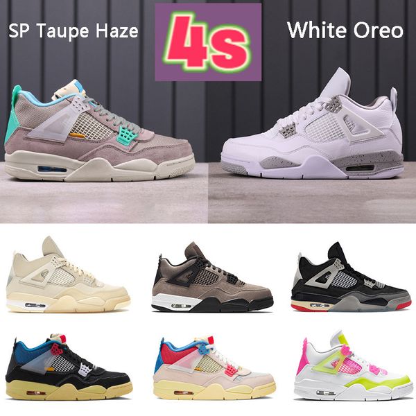 

shoes oreo 4 4s men basketball sp taupe haze white x sail bred noir guava ice rasta mens sneakers women trainers