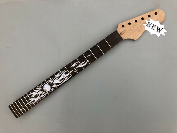 

mahogany guitar neck 22fret 24.75inch rosewood fretboard nice inlay #kc