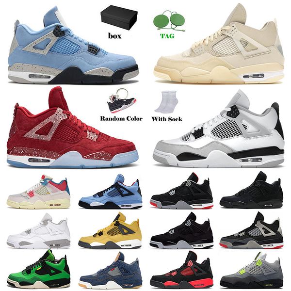 

basketball shoes jumpman 4 4s iv mens womens designer toro cactus jack manila black cat toro denim bred sports sneakers trainers big size us