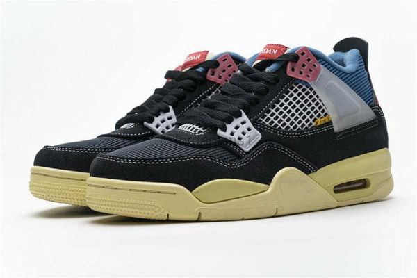 

shoes union la jumpman 4 retros sp offs noir black men women sneakers