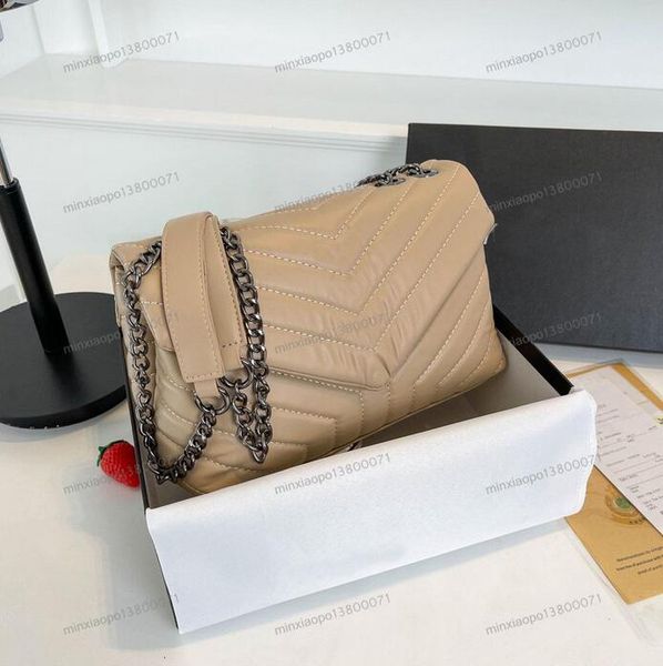 

luxurys designers women sliver chain crossbody bag leather handbag tote ladies diagonal shoulder bags