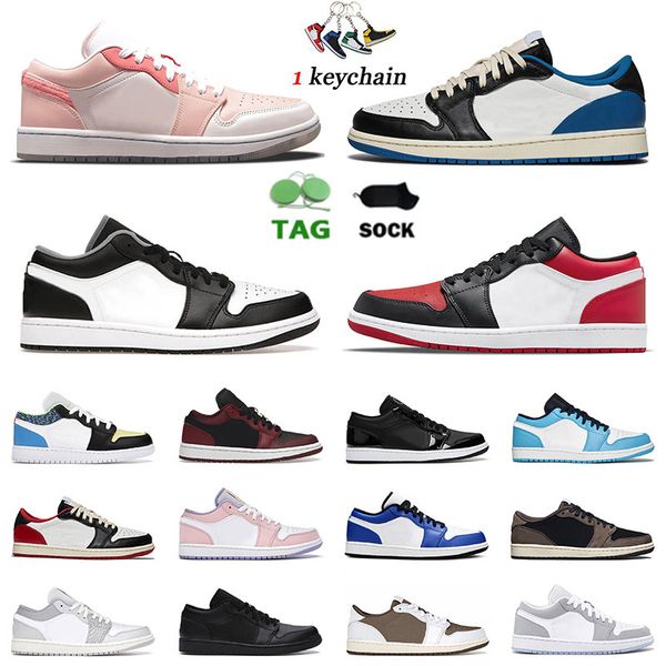 

travis 1 fragment x low basketball shoes men women 1s jumpman og sneakers size 46 bred toe mighty swooshers pink black white unc starfish mo