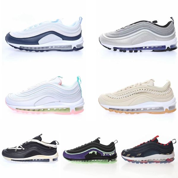 

shoes retro running 97s multi pastel persian violet fossil plant cork pack wing it grass celestial gold slime worldwide