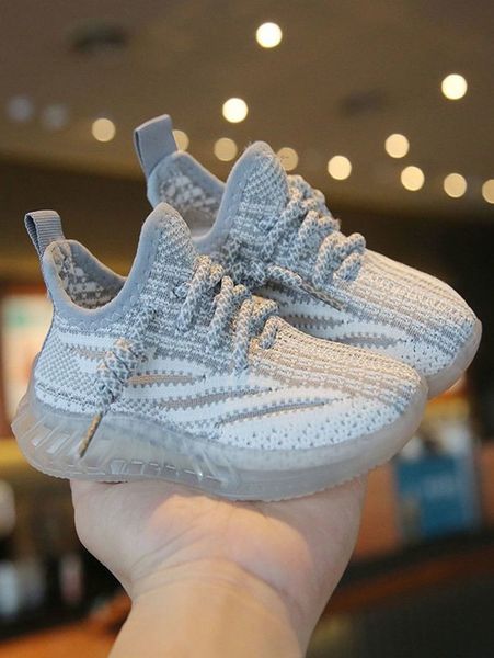 

toddler breathable lace-up front sneakers she01, Black