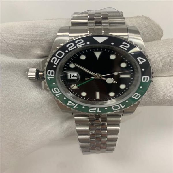 

2022mens automatic mechanical watches montre de luxe full stainless steel ceramic sapphire glass243a, Slivery;brown