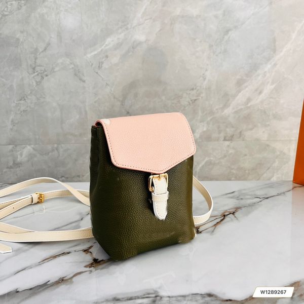 

designer backpack women's mini color block size 19.5 cm