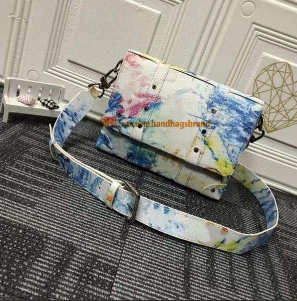 

luxury designer trunk messenger bag leather men crossbody men's small cuboid handbag fashion famous pochette briefcase small postman ba