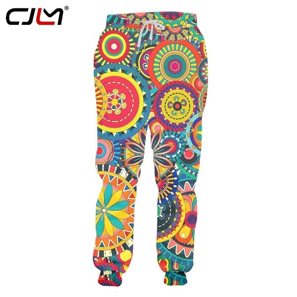 

full body print colorful leaf eye camouflage sweatpants men 3d streetwear mens hip hop fashion pants drop 220623, Black