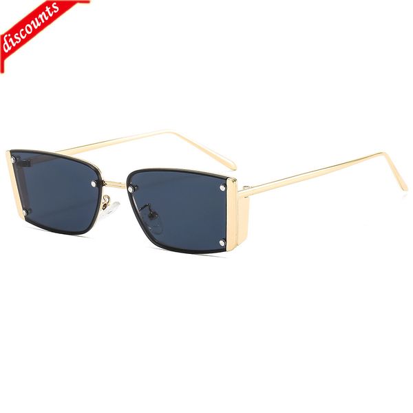 

men's women's fashion trend brand sunglasses wholesale candy metal small frame modern, White;black