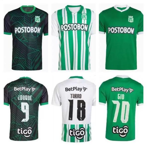 

22/23 atletico nacional medellin soccer jersey 2022 2023 gio andrade d.pabon j.duque turro j.barrera candelo home away third football shirt, Black;yellow