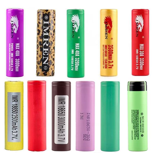 

100% quality imr 18650 battery hg2 25r vtc5 ncr 3000mah 3300mah 3500mah 3.7v 30a 50a rechargable vape box mod power lithium batteries