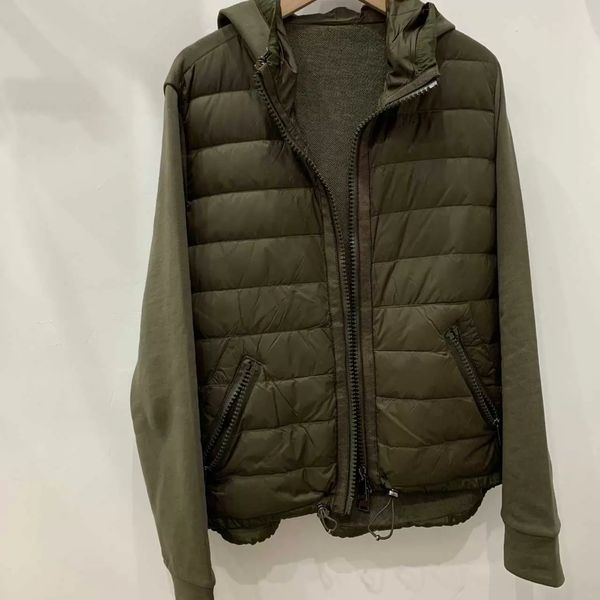 

ladies down jacket off season welfare scavenger women's knitting splicing hooded short down et py0727, Black