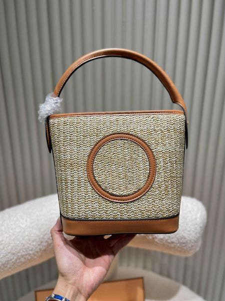 

2023 summer straw bags ladies large capacity handbags hand woven handbag bohemian resort rattan beach bag woven classic big letters