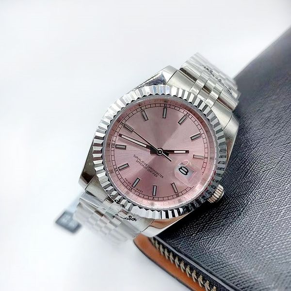 

watchsc- automatic mechanical watch with box classic 41mm 36mm 31mm 28mm mens womens stainless steel waterproof luminous design watches, Slivery;brown