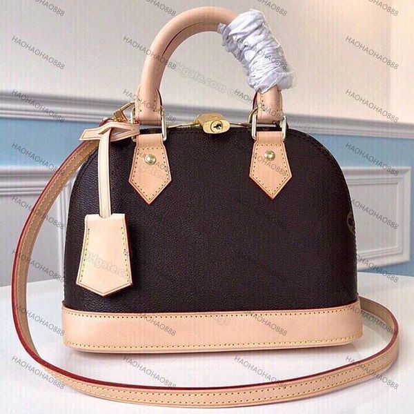 

luxurys designers handbag alma bb shell bag women crossbody shoulder bags leather messenger bag totes with lock