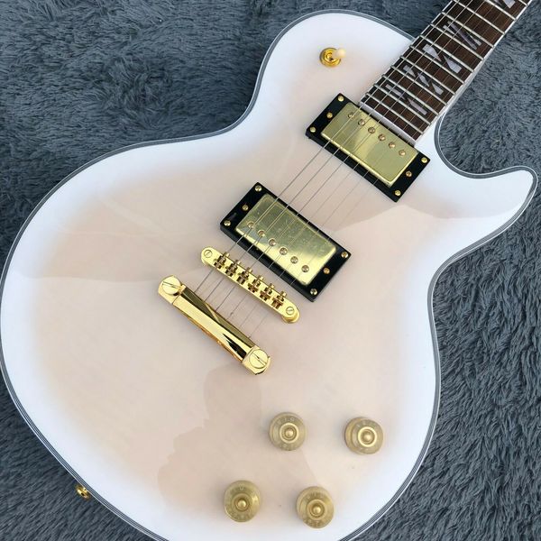

custom shop standard electric powder white guitar