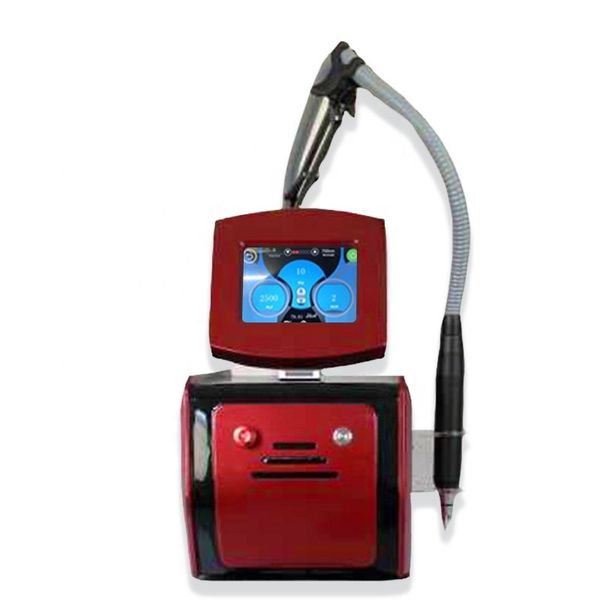 Q Switched ND Yag Laser Tattoo Removal machine 755nm 1064nm pico Lazer Machine picosecond ndyag voglia Rimozione della lentiggine Ringiovanimento della cura della pelle