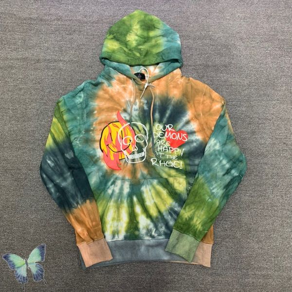 

2022 fall winter tie dye hoodie sweatshirt men's plus size hoodies, Black;brown