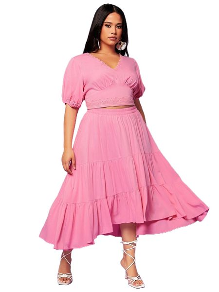

plus high waist asymmetrical hem skirt s3if#, Black