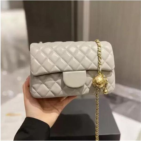 2022 Designer Handtasche Schulterkettenbeutel Kupplungsklappe Totes Taschen Brieftasche Überprüfung Velours Gewinde Geldbörse Doppelbuchstaben Solid Hader Taille Square Stripes Frauen Handtaschen 2023