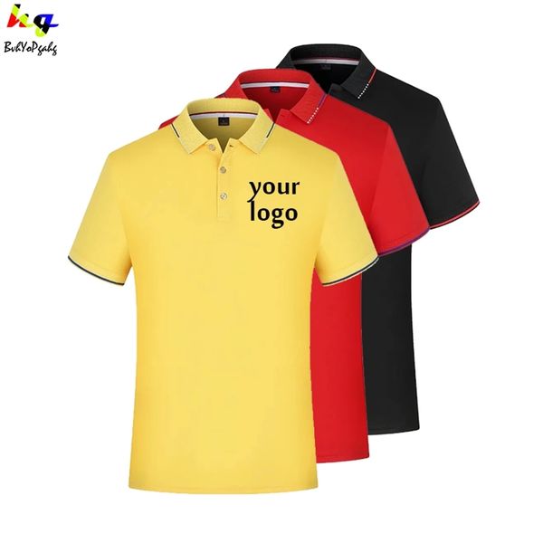 

summer shirt customizationdesign men and women quickdrying shortsleeved polo shirt printing team advertising 220609, White;black