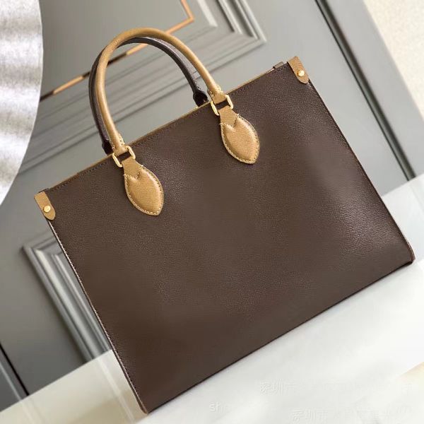 

2022 onthego pm designers handbag womens bags classic pochette printing embossing pattern tote bag genuine fashion shoulder shopping handbag