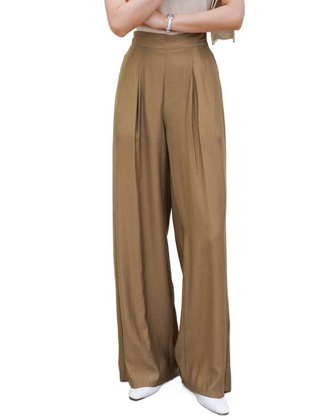 

dazy-less solid wide leg pants f3is#, Black;white