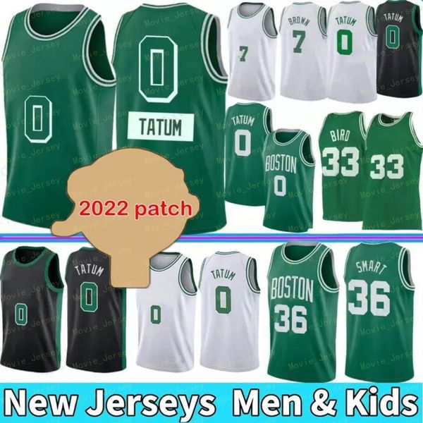 

bostons celtices mens basketball jersey jayson 0 tatum larry 33 bird jaylen 7 brown s-2xl marcus 36 smart white, Black;red
