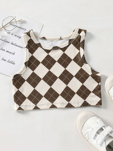 

toddler girls argyle print tank she, Blue