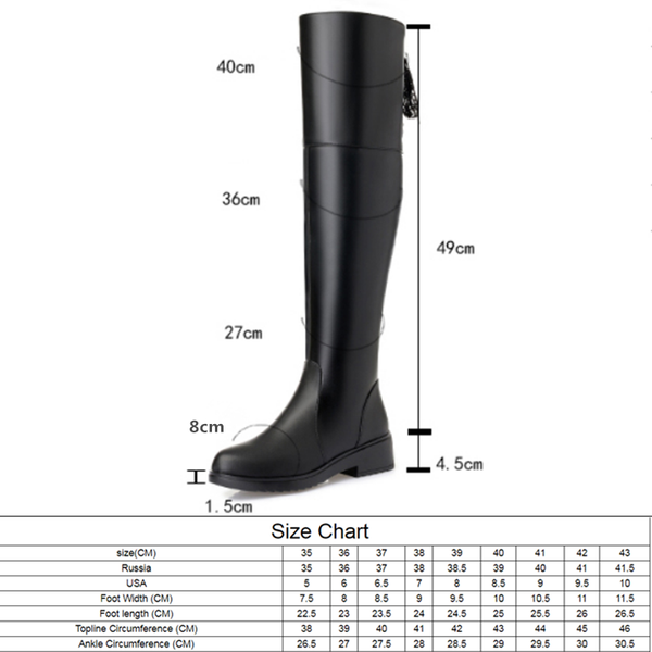 

women boots 2022 new genuine leather women thigh high boots fashion over the knee boot motorcycle boots women shoes, Black