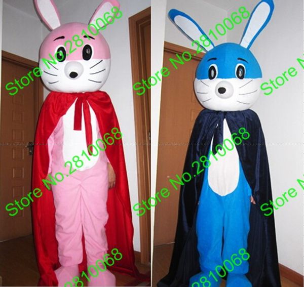 Maskottchenpuppenkostüm EVA-Material Helm Rosa Blau Kaninchen Maskottchenkostüme Cartoon Bekleidung Werbekostüme Halloween Geburtstagsfeier 16