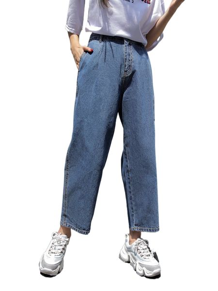 

dazy solid straight leg jeans y0gl#, Blue