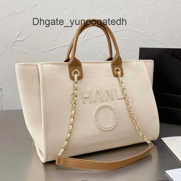 

fashion brand classic beach bags ch women handbags pearl evening bag designers female canvas portable high-capacity luxury trend big handbag, Black;red