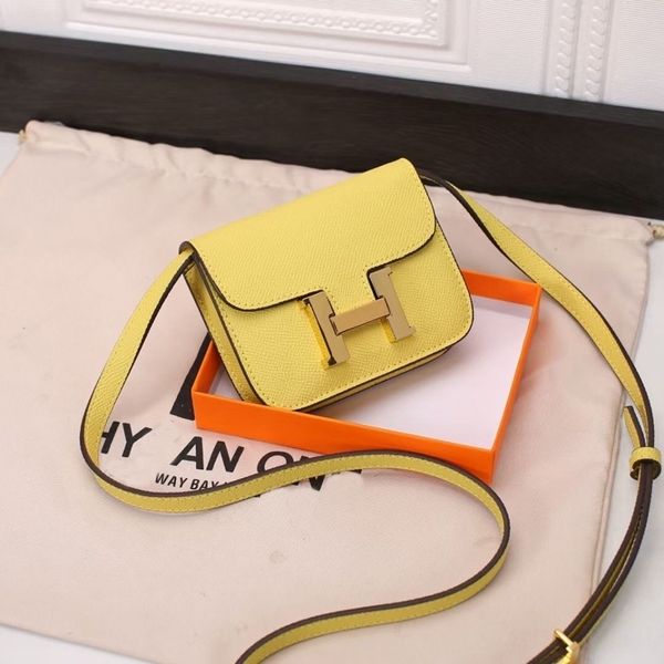 

designer kangkanss bag luxury women handbags leather women's bag 2022 mini h buckle stewardess chain strip one shoulder messenger tt