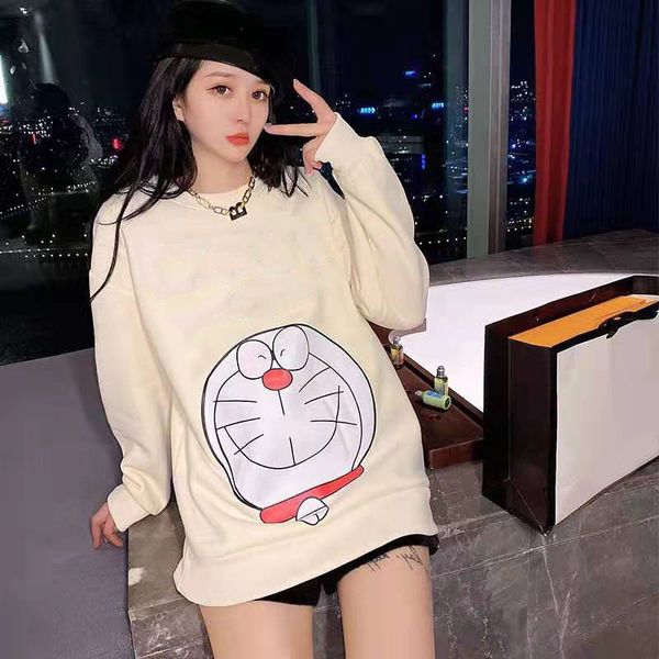 

sweater women cashmere sweatshirts cute chunky knit jumper hedging long sleeve letter printing ladies jumpers size s, Black